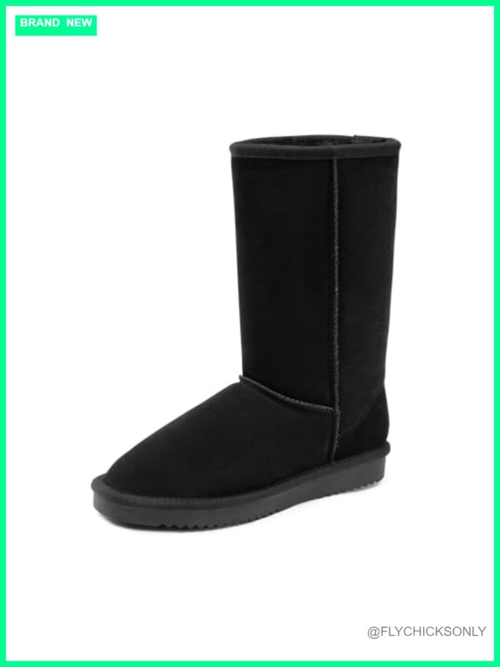 Women's High-top Winter Warm Snow Boots Faux Fur Lined Calf High